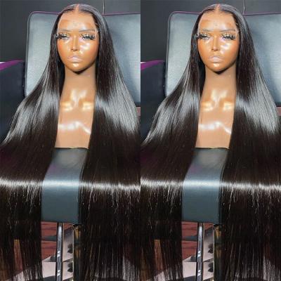 China Body Wave 30 40 13X6 Inch Wig Vendor Raw Hair Hd Swiss Lace Front Wig, Brazilian Hair Hd Lace Frontal Wigs, Cuticle Aligned Hair Wig for sale