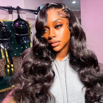 China Body Wave 12A Glueless Full Lace Human Hair Wigs Full Front Wig Unprocessed Hair Kinky Curl Wigs Women Chinese Virgin Color Free Part for sale