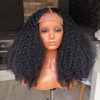 China Body Wave Curly Afro Hair Curly Lace Front Wigs For Color Women Lace Front Wigs With Baby Hair Afro Curly Wigs for sale