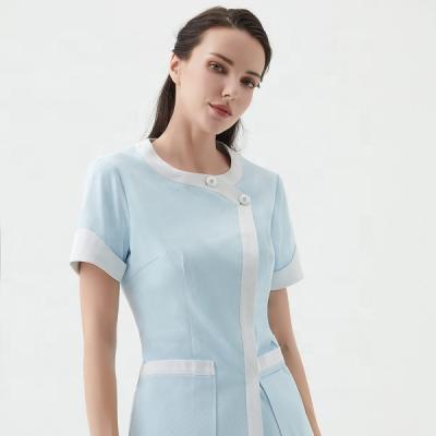 China Cyalaa factory price comfortable anti-static antibacterial wholesale direct neck with two cotton women scrubs hospital uniform for sale