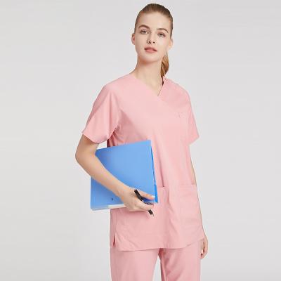 China Sweet Cyalaa CJ5788 China Wholsale Scrubs Short Doctor Nurse Uniforms Hospital Uniforms Cosmetologist Sleeve Sets for sale