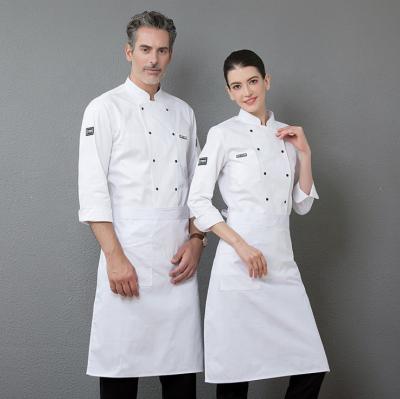 China Moisture wicking Cyalaa 2021 Fabricated Customized Breathable Long Sleeve Chef Uniform for sale