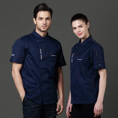 China Breathable Cyalaa Spring Summer Short Sleeve Unisex Wear Sweat-Wicking Hotel Restaurant Chef Uniform Set for sale