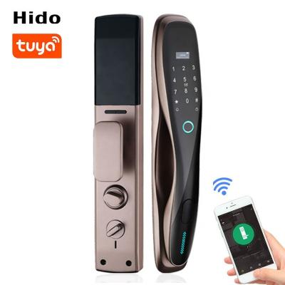 China Hido Panel Lock Fingerprint Password Digital Keypad Deadbolt Tuya APP WIFI Smart Lock for sale