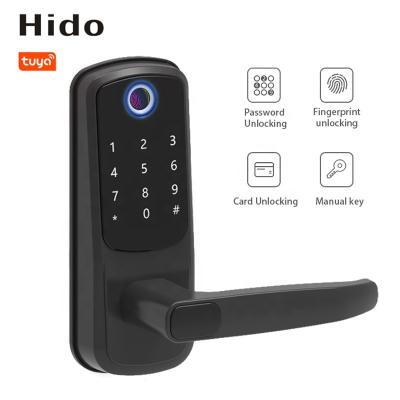 China Hido Smart Keyless Lock WIFI Password Tuya APP Fingerprint Digital Electronic Door Lock for sale