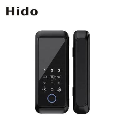 China Fashionable Virtual Password Card Unlock Smart Fingerprint Lock for Glass Sliding Door for sale