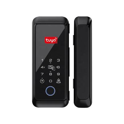 China Innovative Design Electric Tuya App Fingerprint Door Lock Sliding Glass Door Smart Lock for Sale for sale