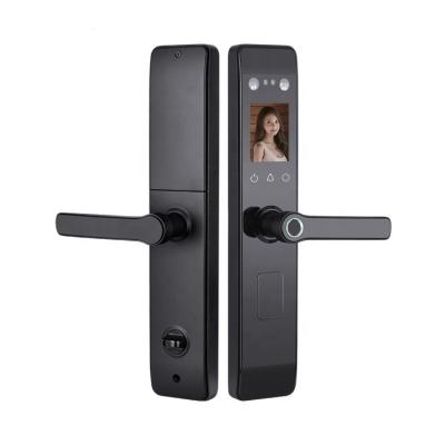 China Multi-fuctional House Hotel Smart Door Lock with Face Recognition Fingerprint Unlock for sale