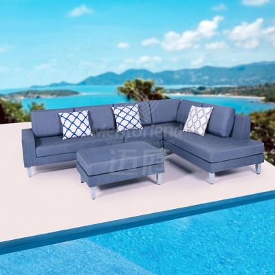 China Modern Custom Made High Quality Garden Singapore Outdoor Furniture Aluminum Modular Sofa Set for sale