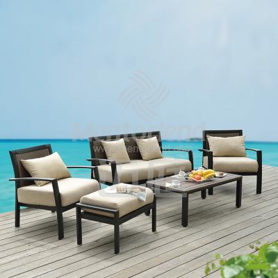 China Newest Modern Design Sofa Set Outdoor Garden Baros Sofa Set Furniture Outdoor Baros Conversation 5pcs Set for sale