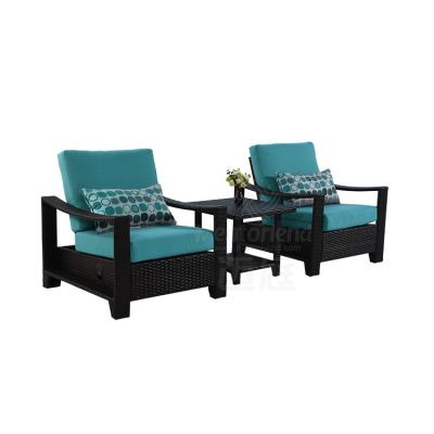 China Cheap Modern Hot Sale Bordeaux 3pcs Comfortable Club Chair Set Outdoor Furniture Garden for sale