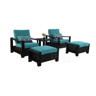 China Cheap Modern Hot Sale Bordeaux 5pcs Comfortable Club Chair Set Outdoor Furniture Garden for sale