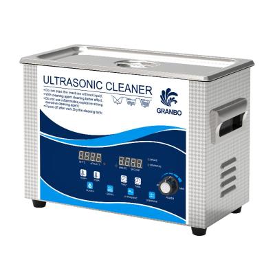 China 2021 GRANBO Hotel Office Medical Ultrasonic Eyeglass Cleaner Machine 40KHz 4.5L for sale