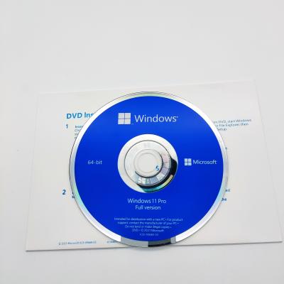 China Windows 11 Professional OEM Windows 11 Professional Full Package OEM Windows 11 Pro License Key Coa Sticker DVD for sale