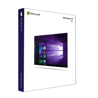 China Genuine Win 10 Pro Software OEM Package 64 Bit DVD Win 10 Professional FPP License Activation 10 Multi-Language for sale