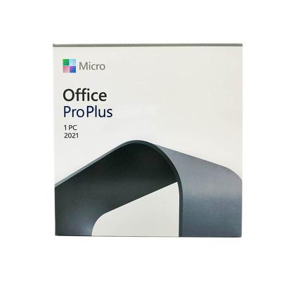 China Laptop PC MS Office 2021 PP Retail DVD For Office 2021 Pro Plus Online Activation for sale