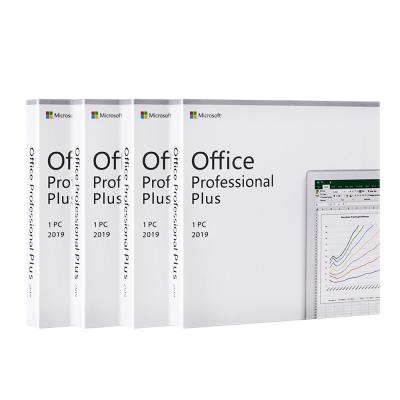 China Microsoft Office 2019 Pro Plus DVD Retail Box And License Sticker For Office 20019 Professional Plus Download And Activation Professioanl Office Plus 2019 for sale