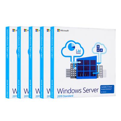 China Globally Sector Server 2019 Standard 32 64 Bit DVD 16 Core Retail Full Package English Version for sale