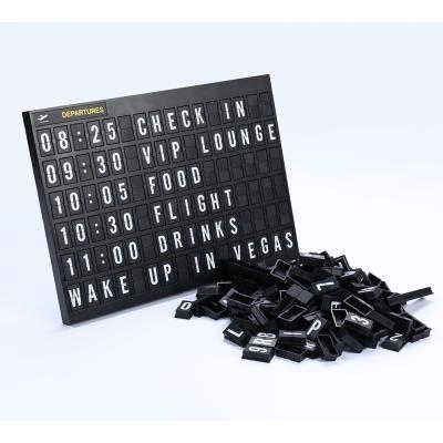 China Europe Airport Style All Occasion Decorations Sign Cinema Letter Message Board 11.8x8.3 Inches.Aviation Changeable Letter Boards for sale