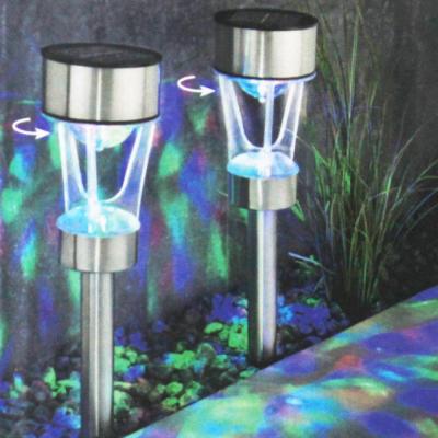 China Garden Light Germany Market RGB Decorative Solar Led Lights Solar Outdoor Garden For Pathway Lawn Stick Lamp for sale