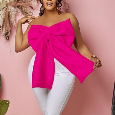 China 2023 New Ladies Breathable Big Sexy Bowknot Tube Top Wrap Chest Off The Shoulder Women Tops Invest for sale