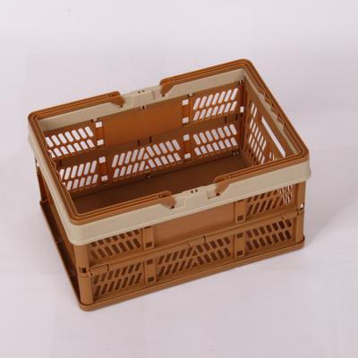 China Sustainable Wholesale Plastic Fabric Shopping Basket With Handle for sale