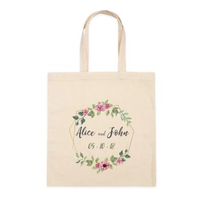 China Reusable Custom Barrier Logo Printing Cotton Tote Bag for sale