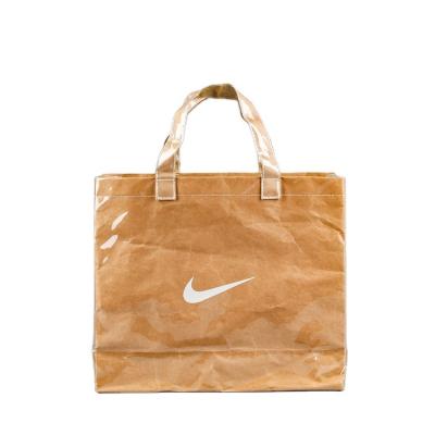 China 2020 wholesale durable waterproof folding paper tyvek shopping bag brown for sale