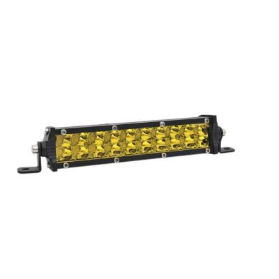 China Aluminum Popular Mini Slim Double Row High Power Led Light Bar Light Truck Offroad White Yellow 4x4 Single Color Double Color Led Light for sale