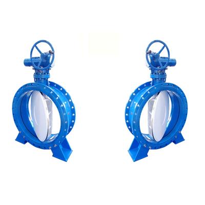 China Sewage DN700 PN 16 three seal class300 eccentric hard flange end butterfly valve with flange connection for sale