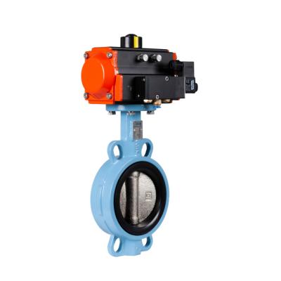 China Luxury High Quality Low Price Sewage Pneumatic Wafer Butterfly Valve for sale