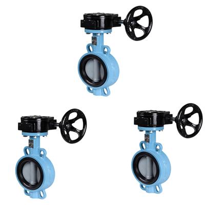 China Sewage Plant Outlet Handle Butterfly Agriculture Valve Wafer Butterfly Valve for sale