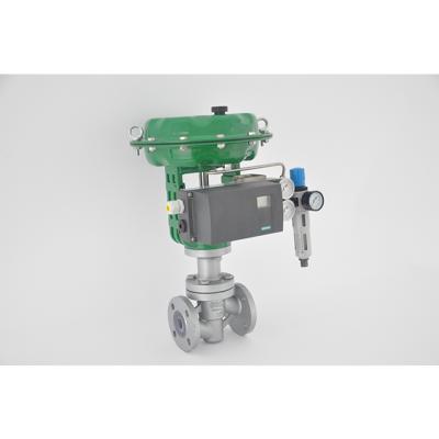 China Sewage Globe Single Seat Pneumatic Steam Control Valve With Electropneumatic Positioner for sale