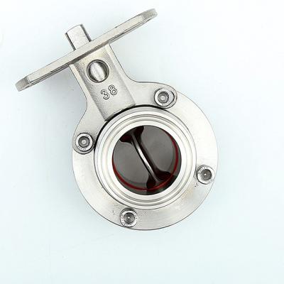 China Sanitary Sewage Butterfly Valve Price List Male Female 4inch Threaded Manual Butterfly Valve for sale