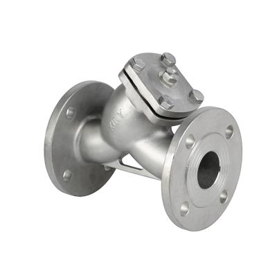 China Sewage Supplier Y Type Flanged Casted Mesh Strainer Check Valve ANSI DIN BS JIS Steel Water Filter Gas Valve for sale