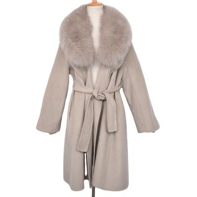 China The next new Anti-wrinkle 2022 winter cashmere wool coats woolen outerwear thick warm women for sale