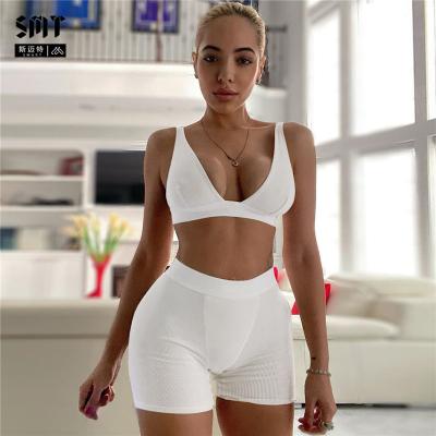 China New Breathable Smart Hot Selling Women's V-Neck Sports Yoga Suit For Women for sale