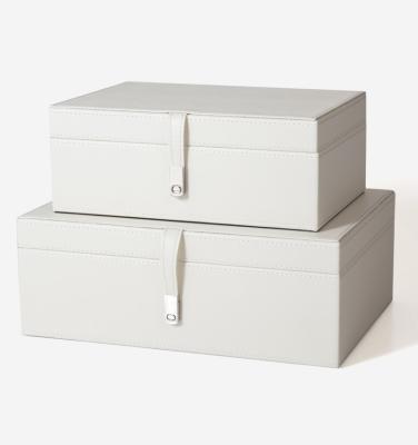 China Modern Wholesale Faux Leather Jewelry Boxes, Storage Boxes Jewelry Organizer, Accessory Organizer for sale