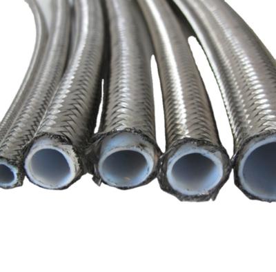 China Car Cooling System HaoFa SAE 100 R14 AN6 PTFE Braided High Pressure Hose 304 Stainless Steel PTFE Water Hose For Power Steering Line for sale