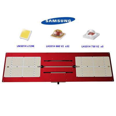 China Seed Starting Cascadable LM301H QB648 350R Grow Light With red heat sink and INVENTRONICS driver for sale