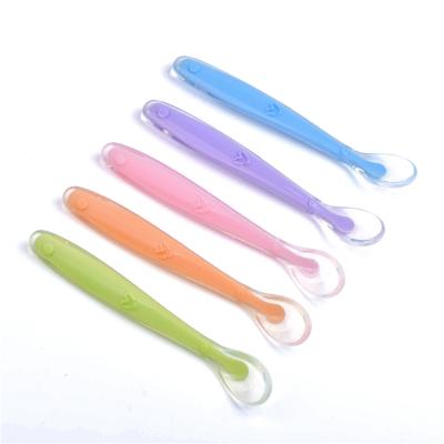 China Disposable Silicone Baby Spoon for sale