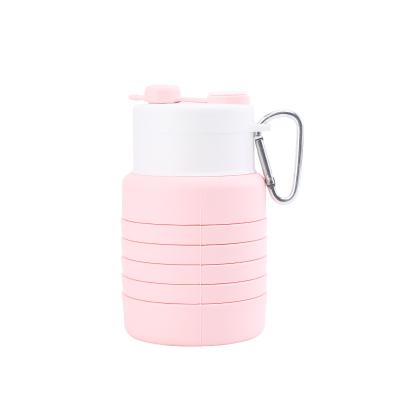 China 2021 New Arrived Disposable Out Of The Door Sports BPA Free Eco-Friendly Silicone Collapsible Water Bottle With Custom Logo for sale