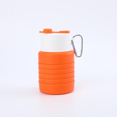 China New Item Hot Sale 500ML Disposable Custom Silicone Outdoor Sport Eco-friendly Collapsible Water Bottle for sale