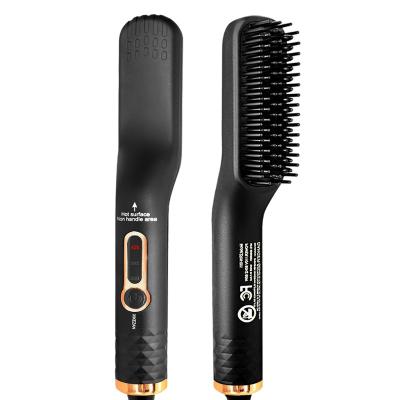 China Comfortable USA UK Patented Design Beard Straightener Beard Straightening Brush Comb for sale