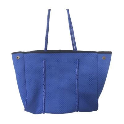 China Fashoion 2021 Wholesale Ladies Handbag Neoprene Beach Bag Neoprene Shoulder Tote Bag for sale