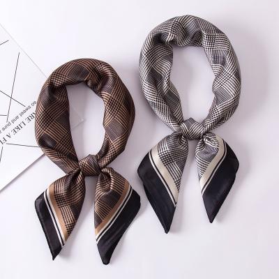 China Soft elegant luxury soft and elegant luxury manufacture wholesale custom design print china woman scarf fashion beach bandana ladies satin silk silk for sale