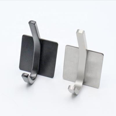 China Amazon Supplier Stainless Steel Viable Sticky Wall Hooks For Self Stick Towel Robe Home Adhesive Hooks for sale