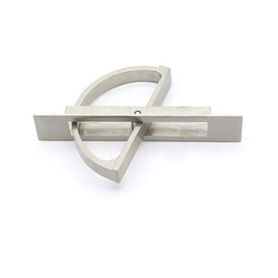 China Modern Japan Style Small Tatami Cabinet Metal Handle Pull Knobs Double Sided Wardrobe Handle Door Handle for sale