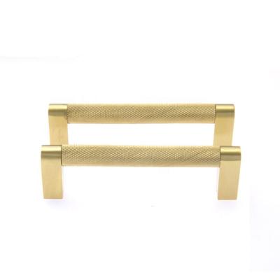 China New Solid Brass Handle Knurled Cabinet Handle Pull Handle Cabinet Model Home Decorations for sale