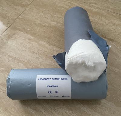 China Cotton Stocked 500G/Roll Medical Absorbent Wadding for sale